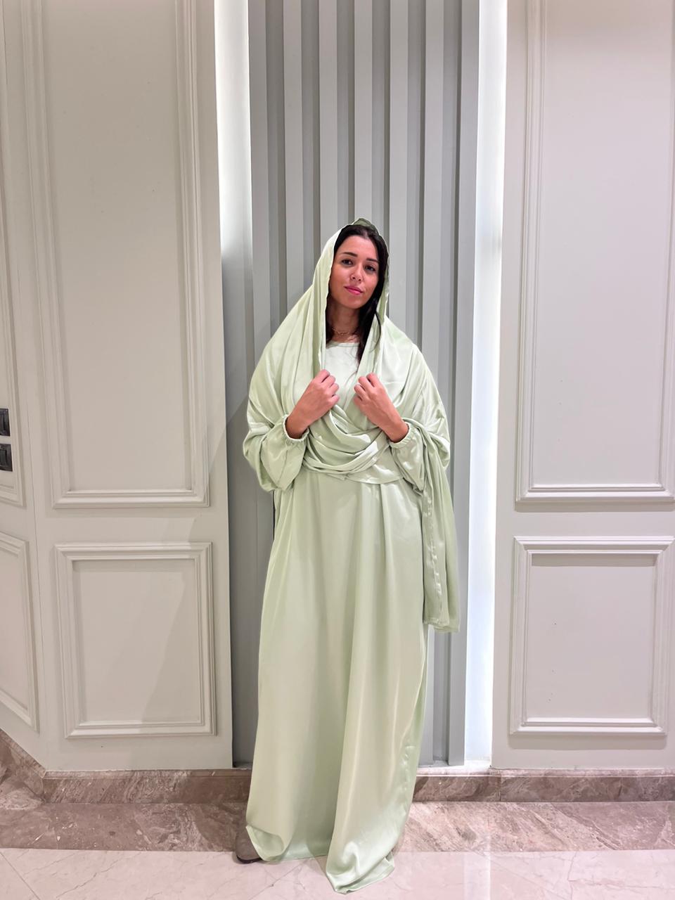 Pistache Satin Esdal