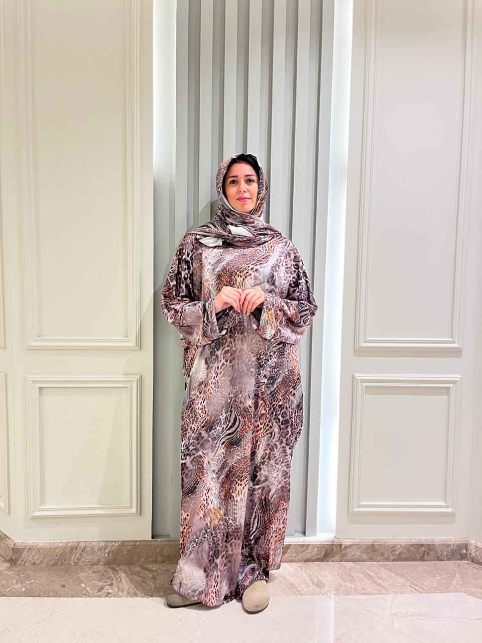 Tiger Print Silk Esdal