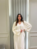White Linen Abaya
